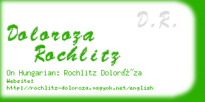 doloroza rochlitz business card